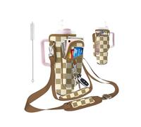 bolimoss Sac de transport pour bouteille d'eau Stanley de 1200 ml, support d'accessoires avec sangle réglable et poche pour téléphone pour bouteilles, accessoires pour la marche