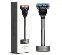 Bolin Webb Génération Rasoir + Support en Graphite. Lame Gillette Fusion5 Rasoir Luxe Homme