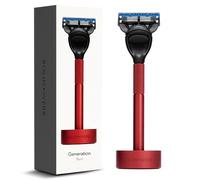 Bolin Webb Rasoir et support avec lame Gillette Fusion5 Rouge