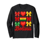 Bolivia Girl Coquette Bow Hispanic Heritage Manche Longue