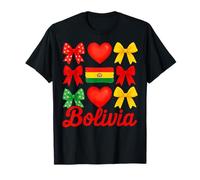Bolivia Girl Coquette Bow Hispanic Heritage T-Shirt