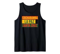 Bolivia Villes Cochabamba La Paz Santa Cruz Drapeau bolivien Débardeur