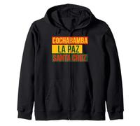Bolivia Villes Cochabamba La Paz Santa Cruz Drapeau bolivien Sweat à Capuche