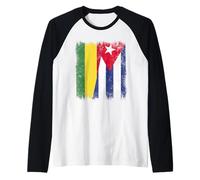 Bolivie Cuba Demi-Drapeau Bolivien Patrimoine cubain Manche Raglan