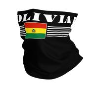 Bolivie Drapeau Bolivien Texte Unisexe Echarpe Tête Pirate Microfibre Décoration Faciale Multi-Usage Balaclava pour Sports Randonnée Yoga