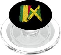 Bolivie Jamaïque Demi Drapeau Bolivien Patrimoine jamaïcain PopSockets PopGrip pour MagSafe