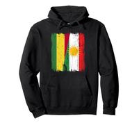 Bolivie Kurdistan Demi-Drapeau Bolivien Kurde Heritage Jersey Sweat à Capuche