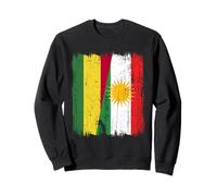 Bolivie Kurdistan Demi-Drapeau Bolivien Kurde Heritage Jersey Sweatshirt