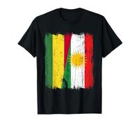 Bolivie Kurdistan Demi-Drapeau Bolivien Kurde Heritage Jersey T-Shirt