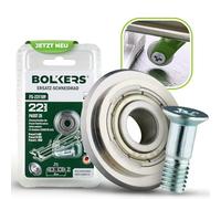 BOLKERS® ProCut Series Roue de coupe de rechange 22 x 6 x 6 mm en carbure de tungstène avec tige de roue - Roue de rechange pour coupe-carreaux - Pour couper le carrelage, le verre, le carrelage