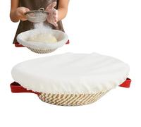BOLL DE L'ÉTTENTIFICATION - Panier de levage rond ovale, Boîte à pain à double poignée | Fournitures naturelles de boulangerie de rotin, récipient de fermentation de pâte pâtisse