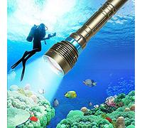 BOLLAER Lampe Torche étanche pour plongée sous-Marine 18 000 LM 100 m 7 LED