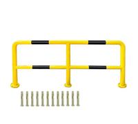 Bollard de Sécurité Grande Barre De Sécurité Anti-Collision avec 12 Boulons d'ancrage, Poteau De Sécurité en Acier pour Allée/Garage Et Protection De Recul(59x32 in/150x80 cm)
