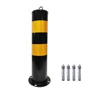 Bollard en Métal Cloué avec Base Amovible Poteaux De Sécurité Pièces for Allées, Barrières Et Ensemble De Barrière À Chaîne en Plastique De 500 * 114mm(550 * 114mm)