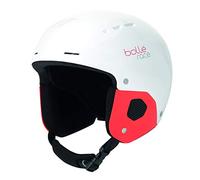 Bollé 31712 Casque de Ski Mixte Enfant, Blanc Brillant, Taille: 52-55CM, Quickster