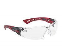 BOLLE 8670 - Lunette Transparente Anti-rayure - Orange et Noir - Pour tous travaux de bricolage