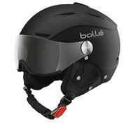 Bollé Backline Visor - Casque de Ski 2 en 1 avec Visière Chic - Ventilation Ajustable - Oreillettes Amovibles - Coque ABS - Doublure Polaire