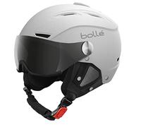 Bollé Backline Visor | Casque de Ski 2 en 1 avec Visière Chic | Ventilation Ajustable | Oreillettes Amovibles | Coque ABS | Doublure Polaire