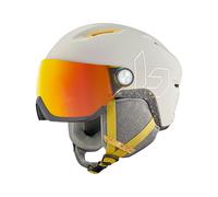 Bollé - Casque de ski avec visière intégrée - V-Atmos Oatmeal Matte - Taille 55-59 cm - Blanc Blanc 55-59 cm