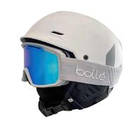 Bollé Casque de Ski Mute + Combo - Coque Robuste en ABS, Protection AViD EPS, Ajustement Click-to-Fit réglable + Lunettes de Ski - Protection UV 100%, Double Verre, Anti-buée et Anti-Rayures,