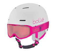 Bollé - Combo B-Fun Jr Rocket, Blanc et Rose Mat, Vermillon Cat 2, Extra Petit, Unisexe, Enfants