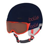 Bollé - Combo B-Fun Jr Rocket, Bleu et Rouge Mat, Vermillon Cat 2, Extra Small, Unisexe, Enfants