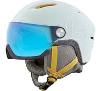 Bollé - Eco V-Atmos - Eco Photochromic Blue Cat 1-3 - Casque ski avec visière Ice White Matte - S (52 - 55 cm)