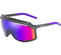 Bolle Chronoshield Polarized Sunglasses Noir,Violet Polarized Volt+ Ultraviolet/CAT3 Matte Titanium