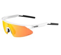 Bolle Lunettes de Soleil Micro-Edge BS032002 Blanc Mat/Phantom Marron Rouge