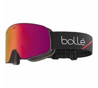 Masque Bollé Nevada noir avec verre à effet miroir Volt Ruby violet