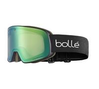 Masque de ski NEVADA (Black Corp Matte - Phantom Green Emerald Cat 1 to 3) ONE SIZE