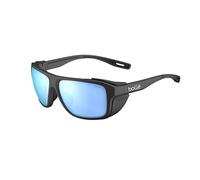Bollé - Pathfinder, Black Matte, Lunettes de soleil polarisées Sky Blue, Catégorie 3, Taille M, Unisexe