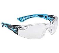 Bollé Lunettes de protection Rush+ ultra légères grande taille Bleu/Noir
