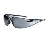 Bollé Safety 253-RH-40071 Rush Lunettes de sécurité avec monture sans monture et verres fumés anti-buée et anti-rayures