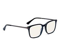 Bollé Safety PRBCHIC108 CHICAGO Lunettes de contre, lentille PC incolore, technologie PRB420, bloqueur de lumière bleue, monture en acétate noir et Gunmetal pour homme