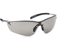 Bollé SILPSF Lunettes Monture en métal avec lentille anti-rayures et antibuée Tipgrip PC, fumée