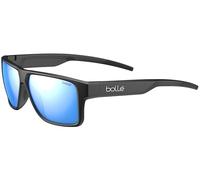 Bollé - Temper, Black Matte, Lunettes de soleil polarisées Sky Blue, Catégorie 3, Taille M-L, Unisexe