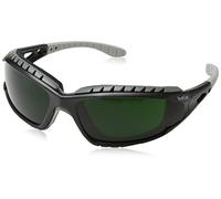 Bollé TRACKER - Montura nylon negro - patillas rectas con cinta elástica - PC soldadura tintado 5 anti-rayaduras - funda microfibra gratuita TRACWPCC5