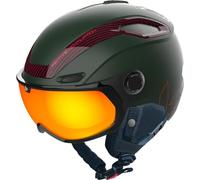 Bollé - V-Line Carbon, Casques de Ski, Forêt Mat, Unisexe | Casques de Ski, Visière, Forêt Mat, Phantom Feu Rouge, 1 à 3 Cat, Non Polarisé, Non Photochromique, Unisexe, Adulte