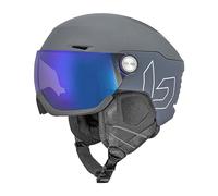 Bollé - Casque de ski à visière - V-Ryft Pure Grey Matte Photochromic - Taille 52-55 cm - Gris Gris 52-55 cm