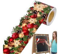 Bolletin de Noël - Facile à utiliser, autocollants de bordure décoratifs de vacances, garniture de bordure de Noël | Christmaz Borders Sticker pour apporter la à n'importe quel coin de votre mais