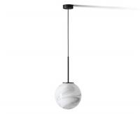 Bollicosa Small Lampe Suspension petite Cassina Noir/verre marbré blanc - 089 23
