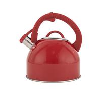 BIALETTI Bouilloire, 2,5L Acier | Collection Winter Wonderland, Rouge | Convient aux plans à induction