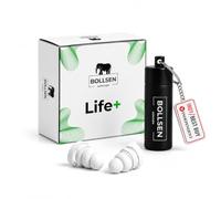 BOLLSEN Life+ Bouchons d’oreilles pour dormir - Bouchons d’oreilles en silicone anti-bruit - Réduction de bruit SNR 24 dB - Confortables jour et nuit - Durables et réutilisables jusqu’à 100 fois (2)