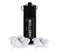 BOLLSEN Life+ Pink Bouchons d’oreilles pour dormir - Bouchons d’oreilles en silicone avec 2 tailles (S & M)-Réduction du bruit SNR 24 dB -Confortables jour et nuit - Durables et réutilisables 100x (3)