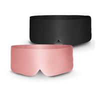 BOLLSEN Masque de Sommeil en Soie - 100% Soie de Mûrier, Ultra-Doux, Respirant, Réglable, Obscurité Totale - Bleu Marine, Quartz Rose, Noir Profond - Disponible en Pack Simple ou Multi-Pack