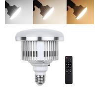 BOLLUMA 50W Photographie Ampoule LED Lampe Photo Bicolore Dimmable E27 3000-6500K Studio Photo Ampoule Lumière du Jour pour Studio Photographe Enregistrement Vidéo Softbox Éclairage Domestique