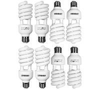 BOLLUMA 8 x Ampoule 45W 5500K E27 Ampoule Softbox Parapluie Lampe Studio Photo Ampoule Lumière du Jour Vidéo FluoCompacte 220V Photographie Lampe à Economie d'Energie pour Eclairage Quotidienne