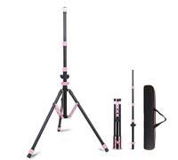 BOLLUMA Trépied de voyage portable en aluminium de 200 cm pour photographie, bras de flèche amovible, charge de 3 kg, léger pour studio extérieur pour appareil photo flash Speedlite