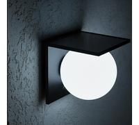 Lumisky Applique murale solaire BOLLY noir avec détecteur de mouvement H14 cm
